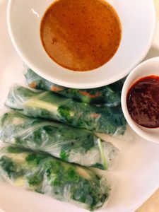 veggie-spring-rolls-almond-butter-dipping-sauce-gochujang-sauce